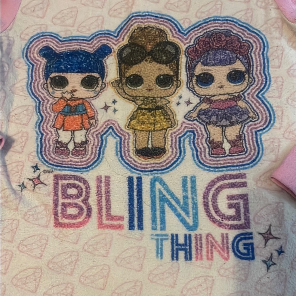 L.O.L. Surprise! Bling Thing Pajama Set - Pink and White - Picture 3 of 7
